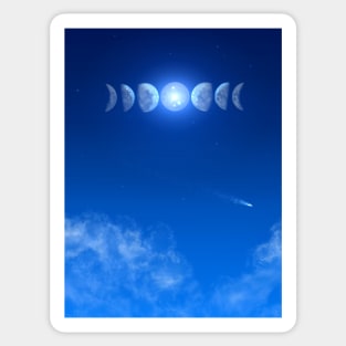 Moon phases Sticker